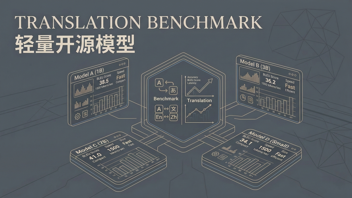 Translation Benchmark｜轻量开源模型